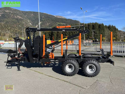 E-FARM: BMF 8t2 pro doppelrahmen mit kran bmf 720 - Forestry trailer - id AKNIBMQ - €29,917 - Year of construction: 2025 - Austria