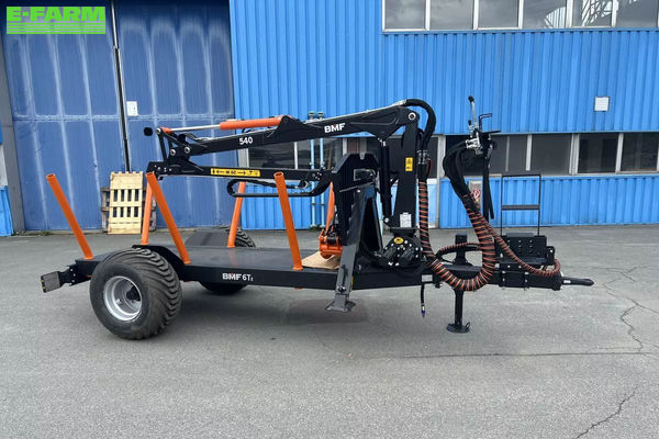 BMF 6t2 mit forstkran bmf 540 Forestry trailer €17,417