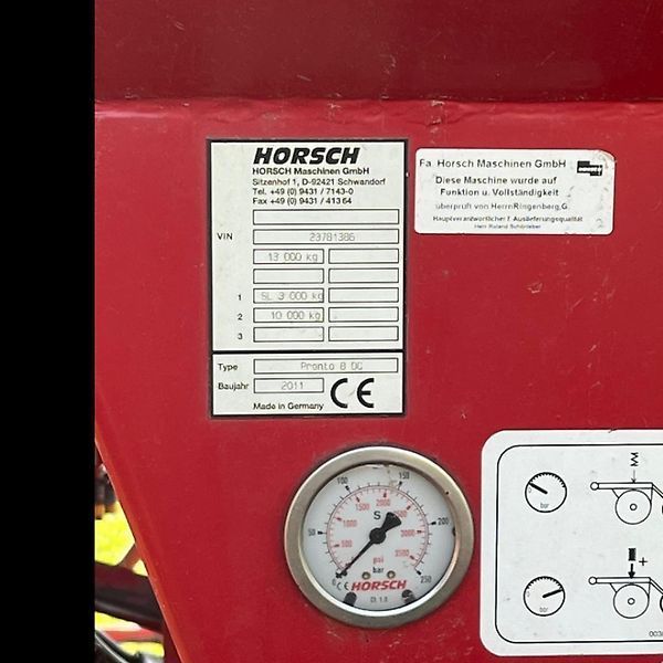 HORSCH Pronto 8 DC Drill €27,900