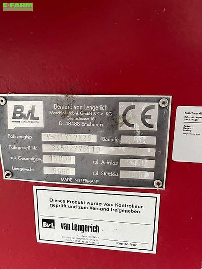 E-FARM: BVL v-mix 17 n2s - Mixer feeder - id JLWUFKK - €9,000 - Year of construction: 2014 - Germany