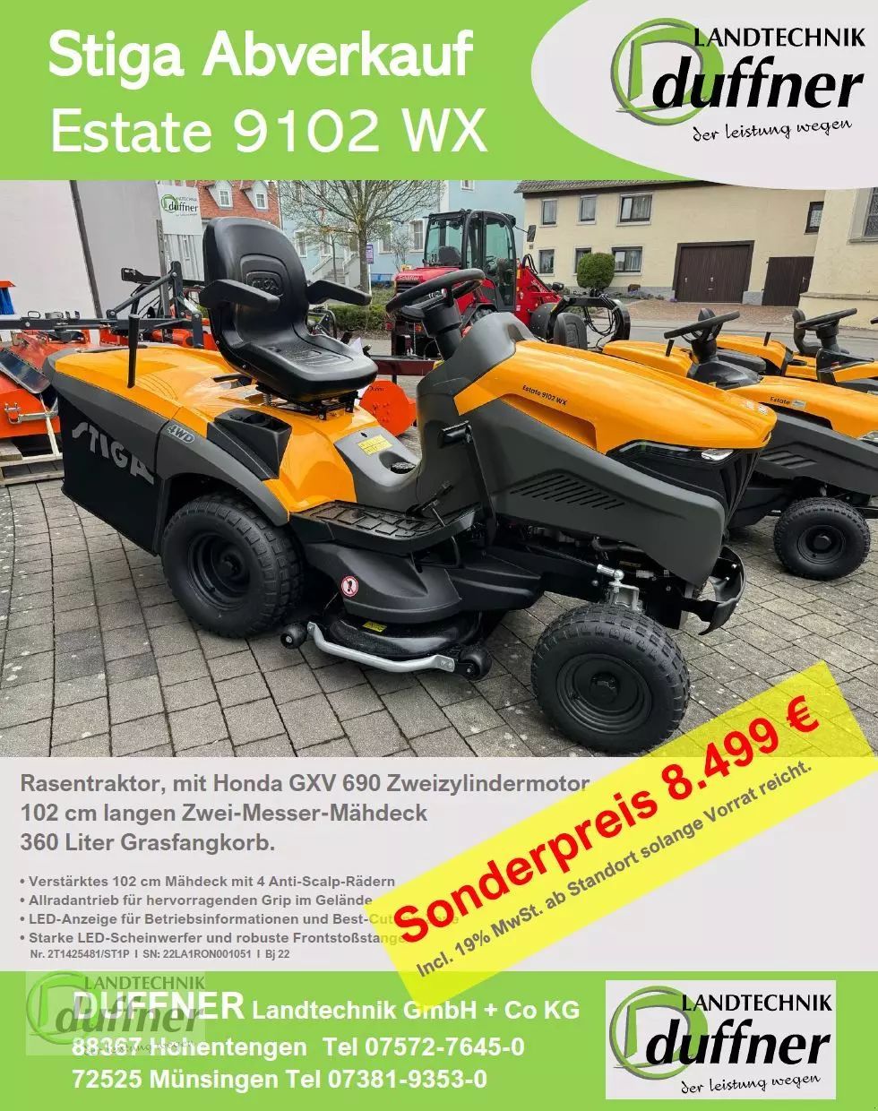 STIGA Estate 9102 WX Lawn mower €7,142