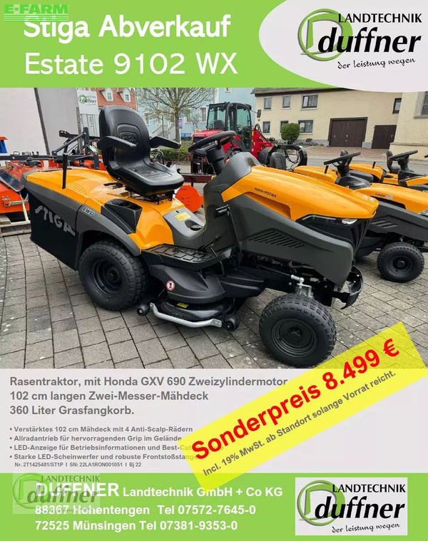 STIGA Estate 9102 WX Lawn mower €7,142